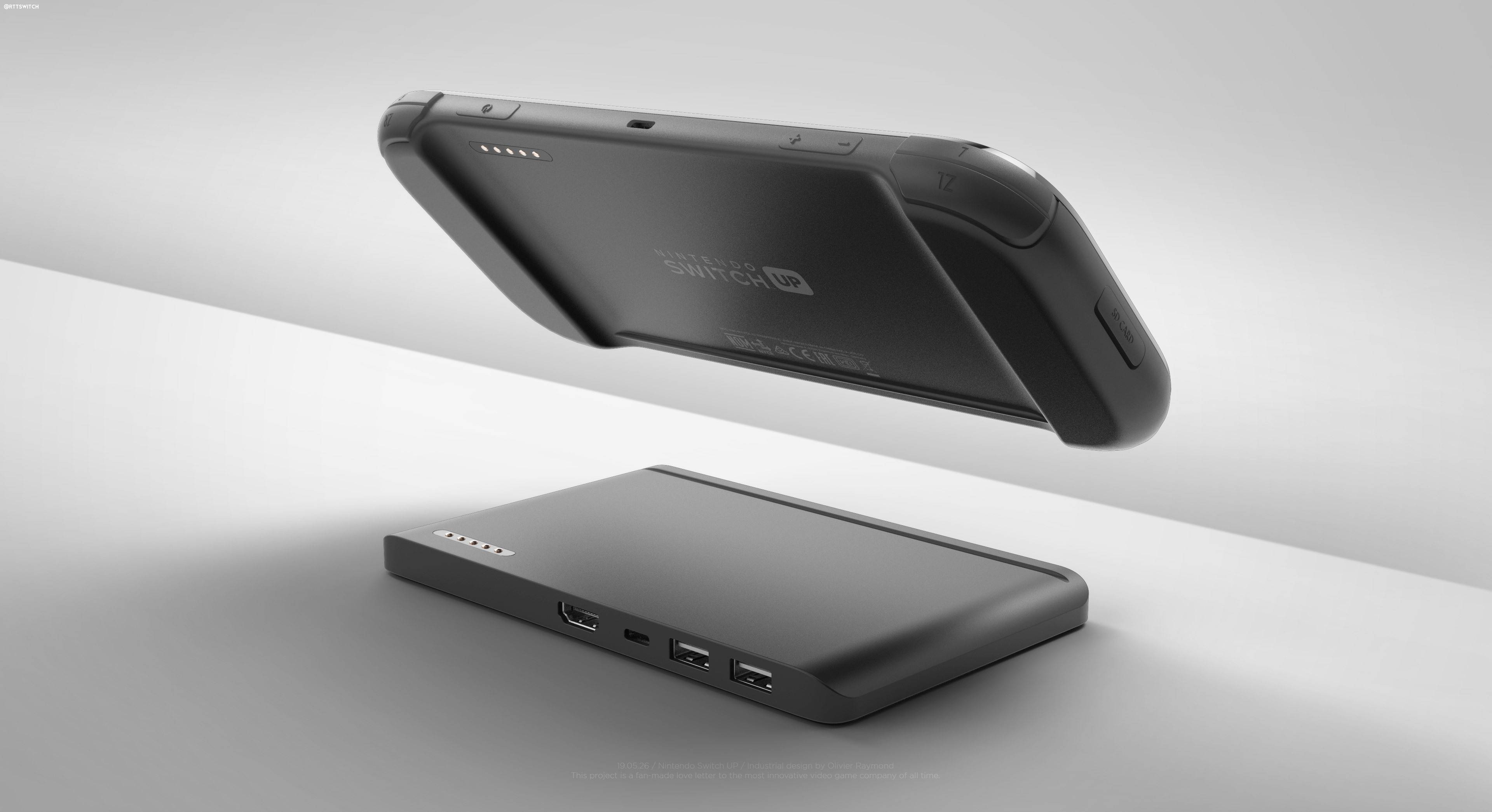 原创工业设计师脑洞高科技升级版switch