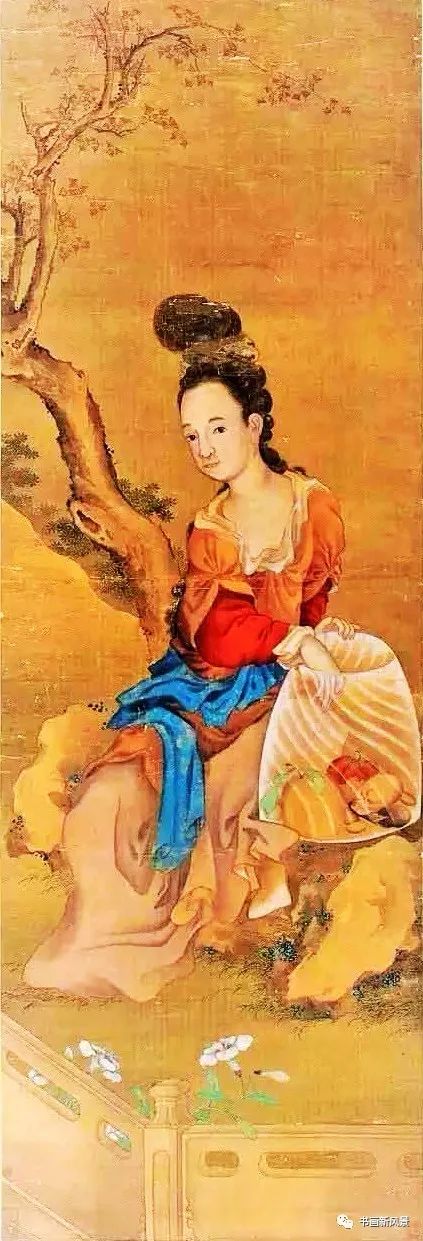 郎世宁的画 香妃画像图片