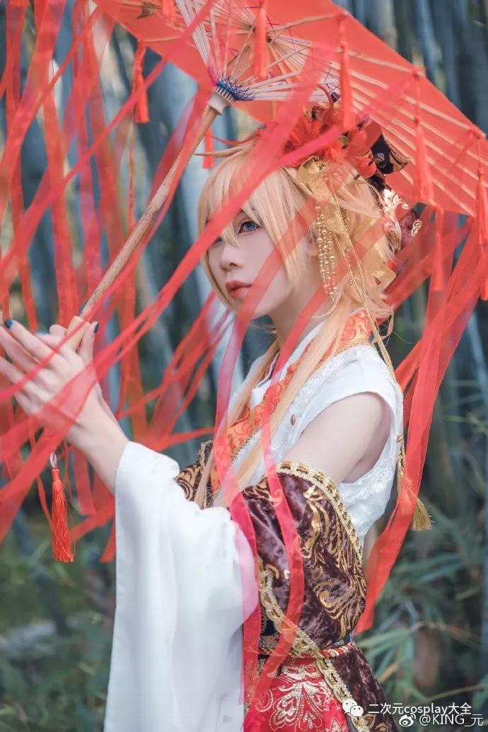 静音双子刹月华镜音连柔美清艳好有气质的cos