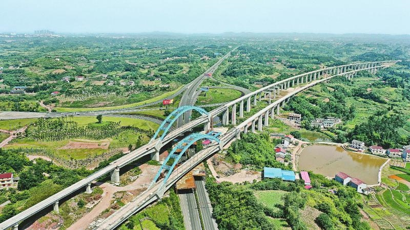 川南城际铁路雷波寺左右线特大桥建设完成
