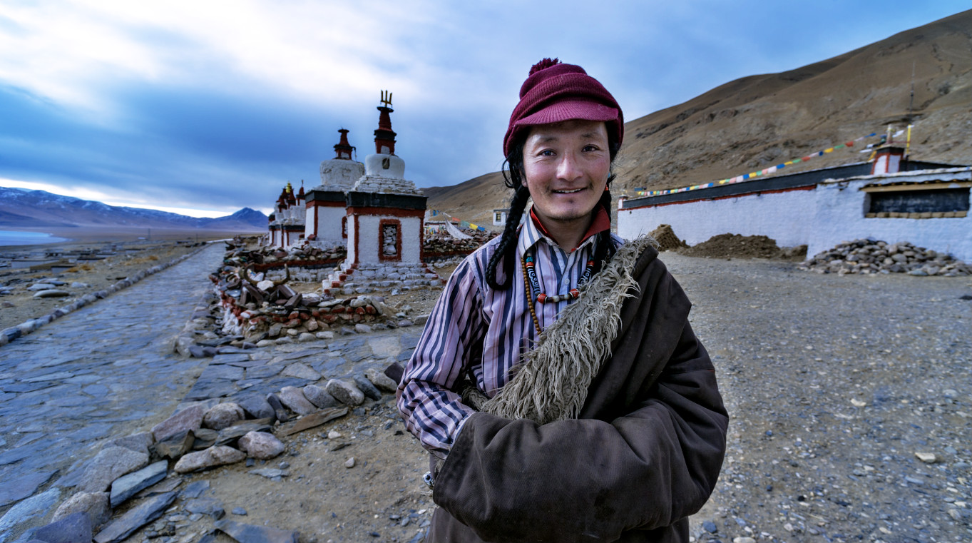 当惹雍措折叠的圣湖