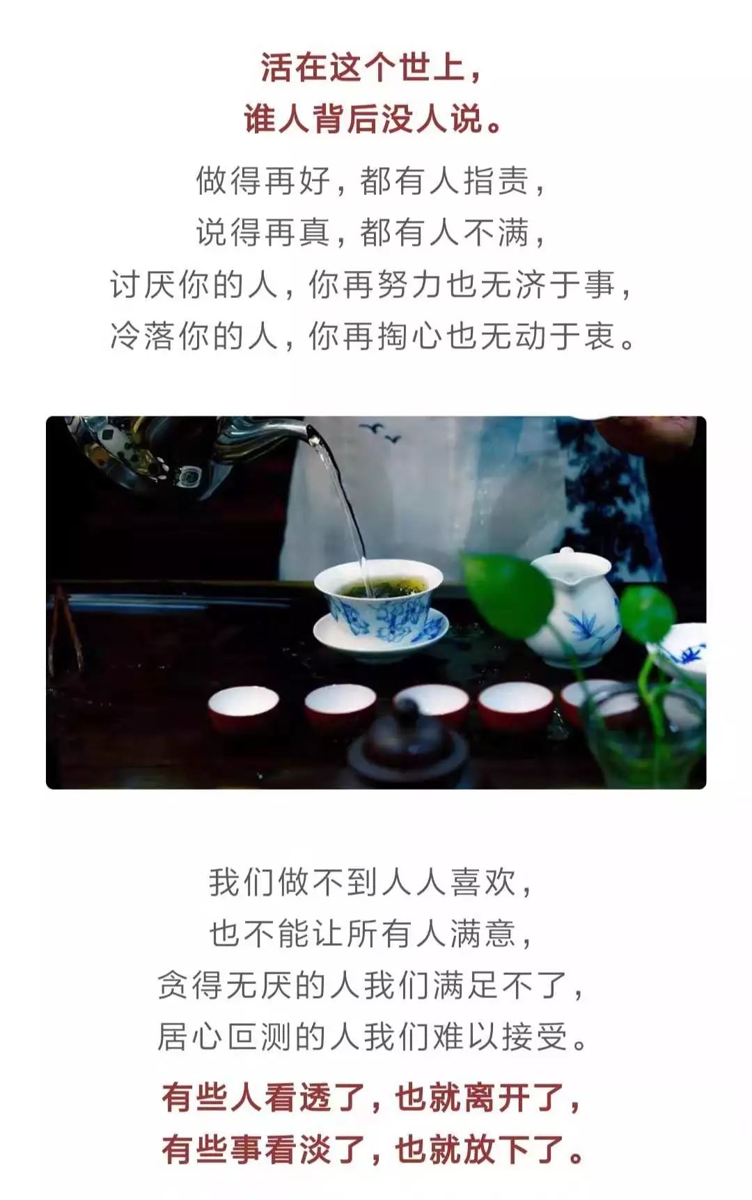 不争不理不解释