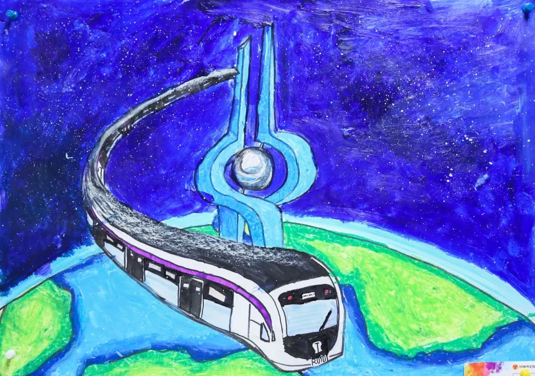 据了解,此次儿童画展览时间为6月1日-6月14日,地点为济南轨道交通1号