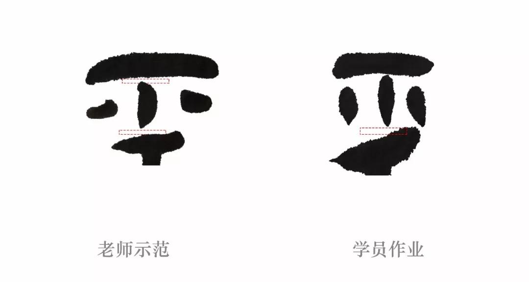 局部要点"经"字▲篆书中的"明"字明字左半部分"囧"的内部结构处理