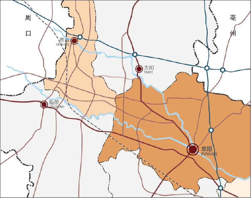 快速可达宁洛高速及界首南站,临泉杨桥两个高铁站点,交通优势明显