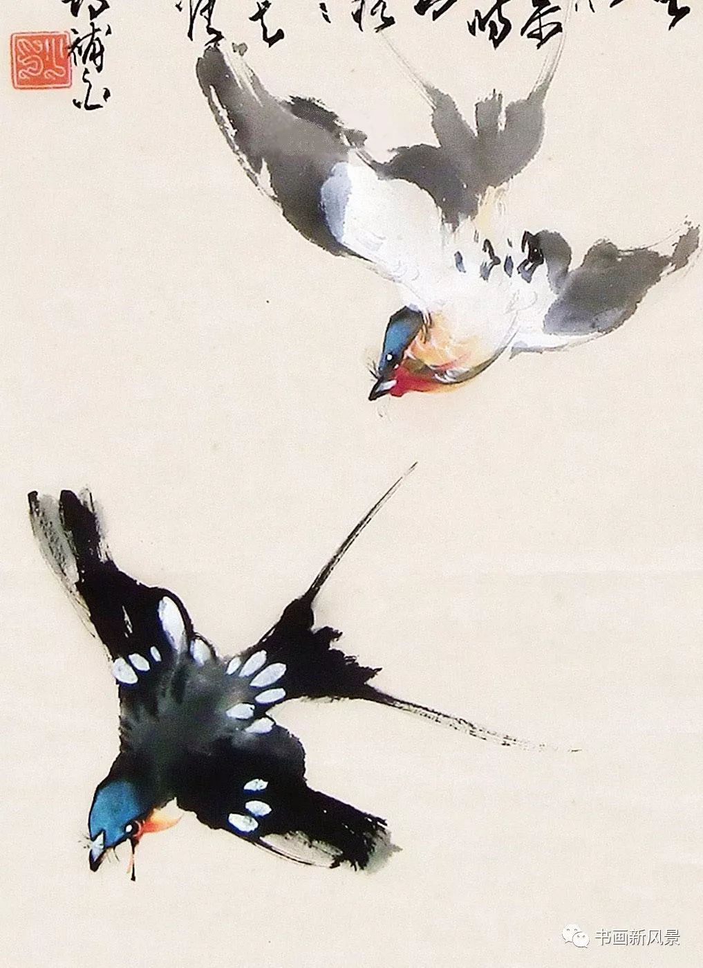 三位大师画飞鸟绝啦