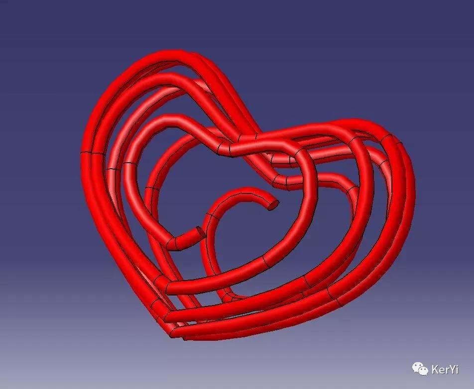 爱心弹簧catia设计参数化设计