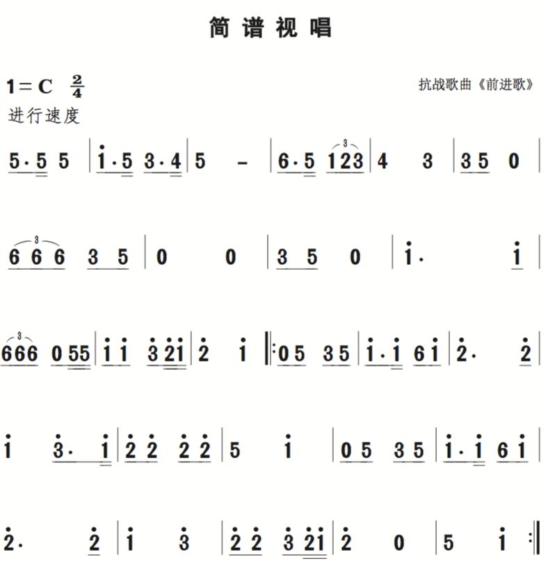 6月4日 | 每天一條簡譜視唱(聲樂愛好者專用)