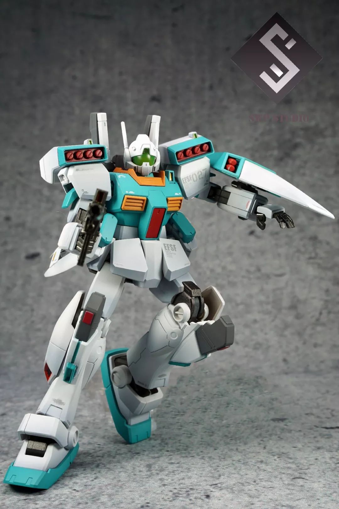 薄荷色的清爽,hg吉姆3涂装制作_公众