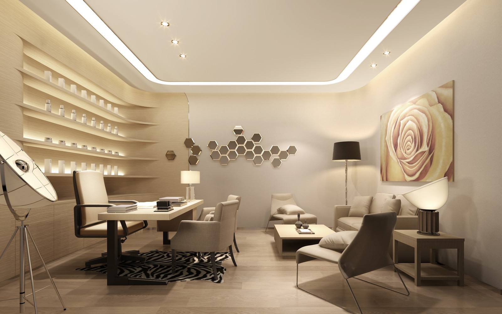 操作室,休息室等一切过程都要显得清晰顺畅,这是医美机构室内装修设计