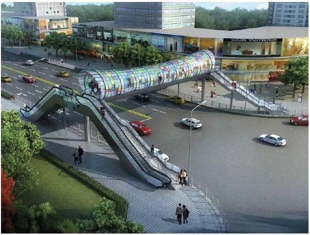 万达广场风雨廊道西海岸三角花园风雨廊道西区杨家坪社区广场风雨廊道