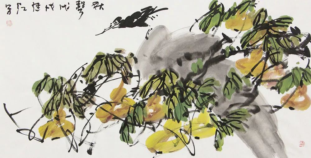 中国美术家协会会员 刘继红 秋声136*69cm25.