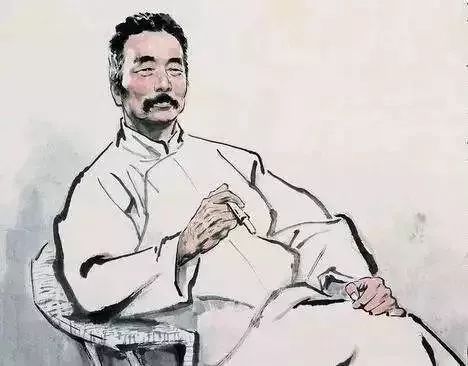 鲁迅画像,图片来源于网络.