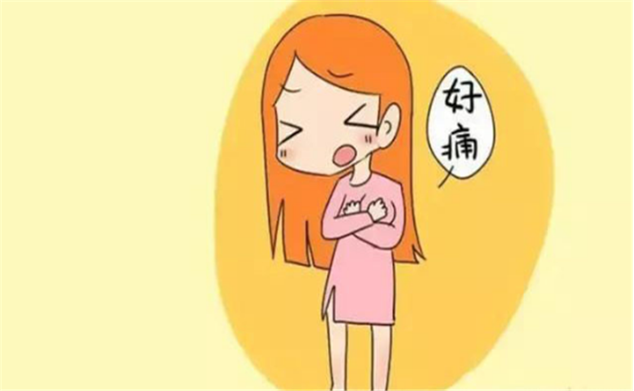 乳房疼隐隐图片