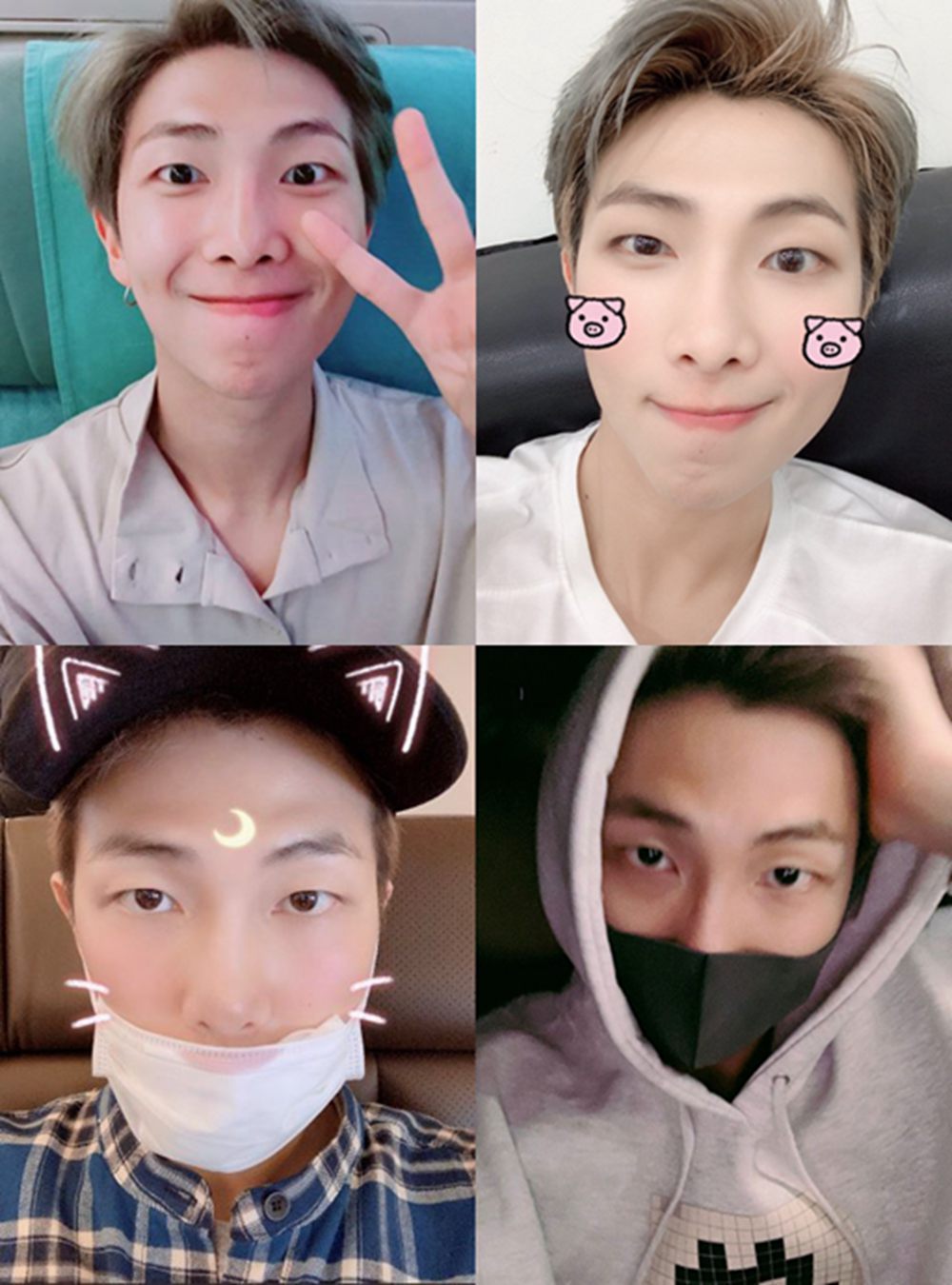 教科书版的爱豆自拍防弹少年团exo泫雅程潇吴宣仪等达人自拍技巧你get