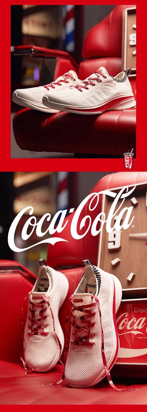 可口可乐和安踏联名男孩子看了根本把持不住