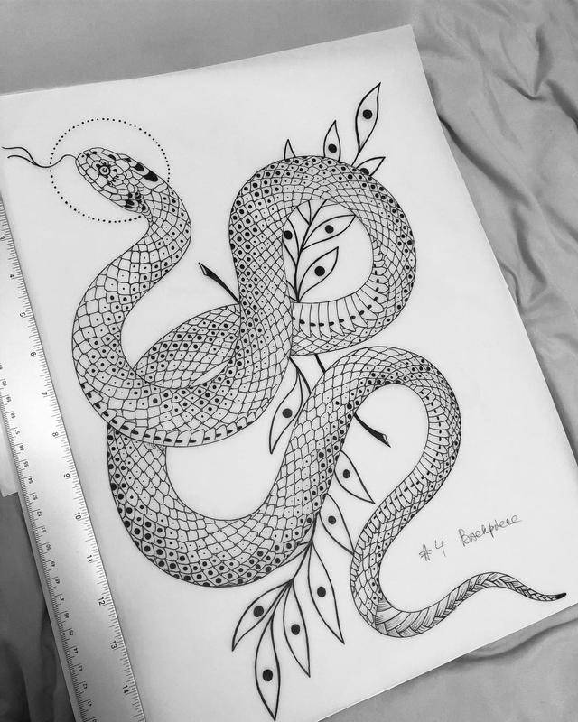 精细的线条插画