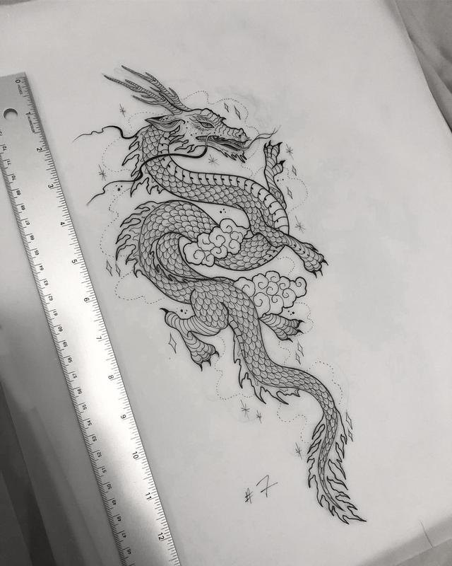 精细的线条插画