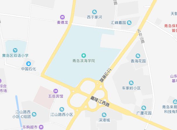 青岛滨海学院内部地图图片