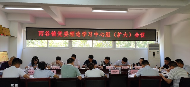 丙谷镇党委召开理论学习中心组(扩大)会议