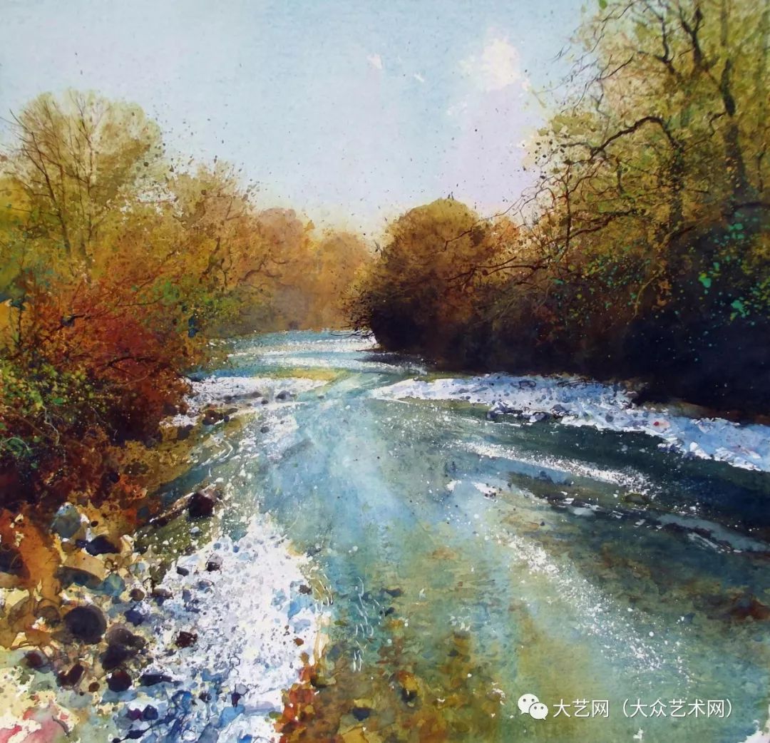 英国水彩画家理查德 · 索恩(richard thorn )水彩风景画作品