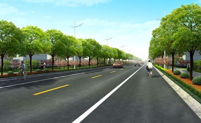 高行镇两条新建马路开工不仅出行方便颜值还特高