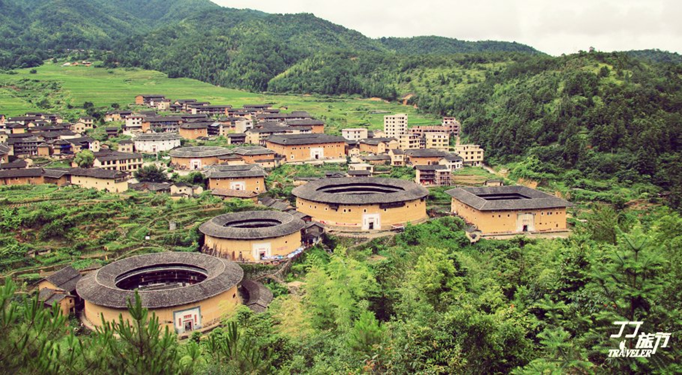 原创青山清水客家人揭开土楼神秘面纱静待海棠花开