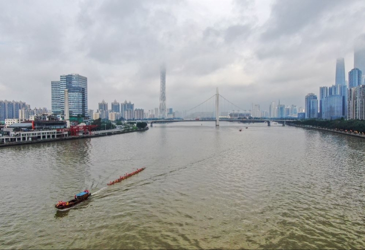 仑头景车陂景猎德景广州各条村龙舟招景大戏陆续上演