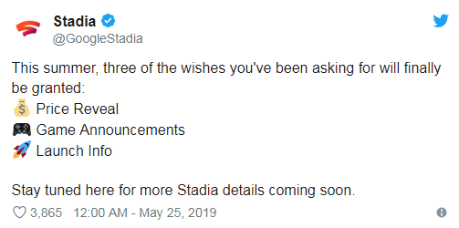 抢先E3：谷歌计划提前宣布Stadia的更多细节