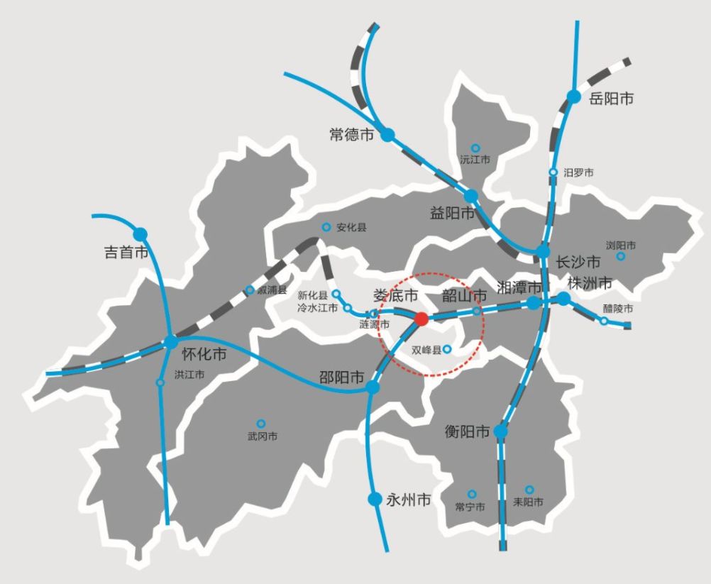 娄底大道具体线路图图片