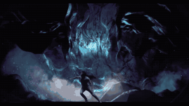 由多台机器同时动态捕捉表演者,几乎零延迟的再将其映在幕布与显屏中