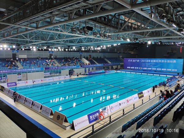 全国花样游泳锦标赛在江门体育中心游泳馆成功举行