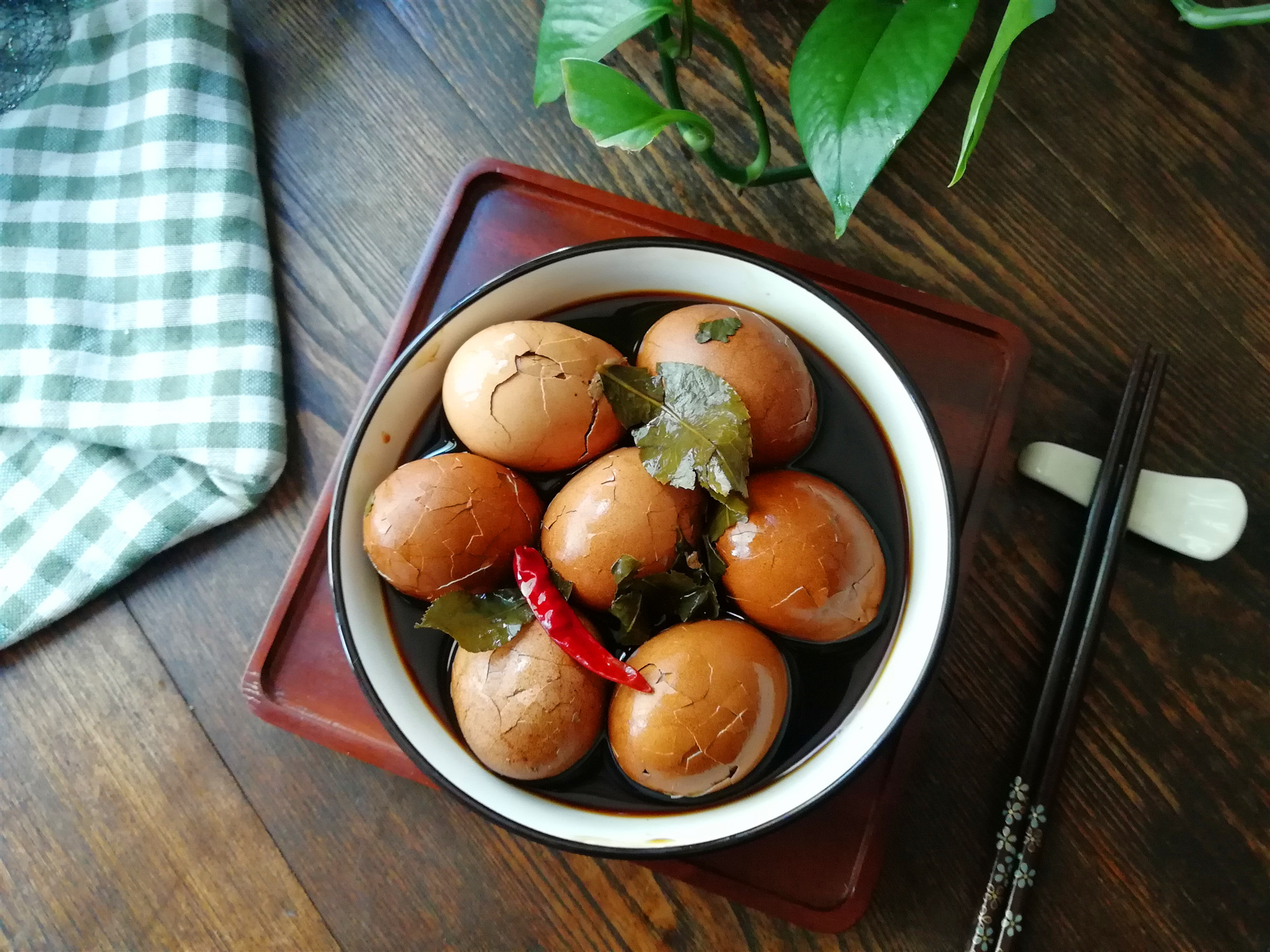 原創端午節北方習俗吃雞蛋別總白水煮蛋做五香茶葉蛋茶香濃郁