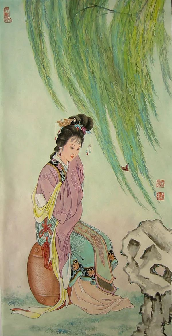 吴良柱工笔仕女绘画艺术作品五