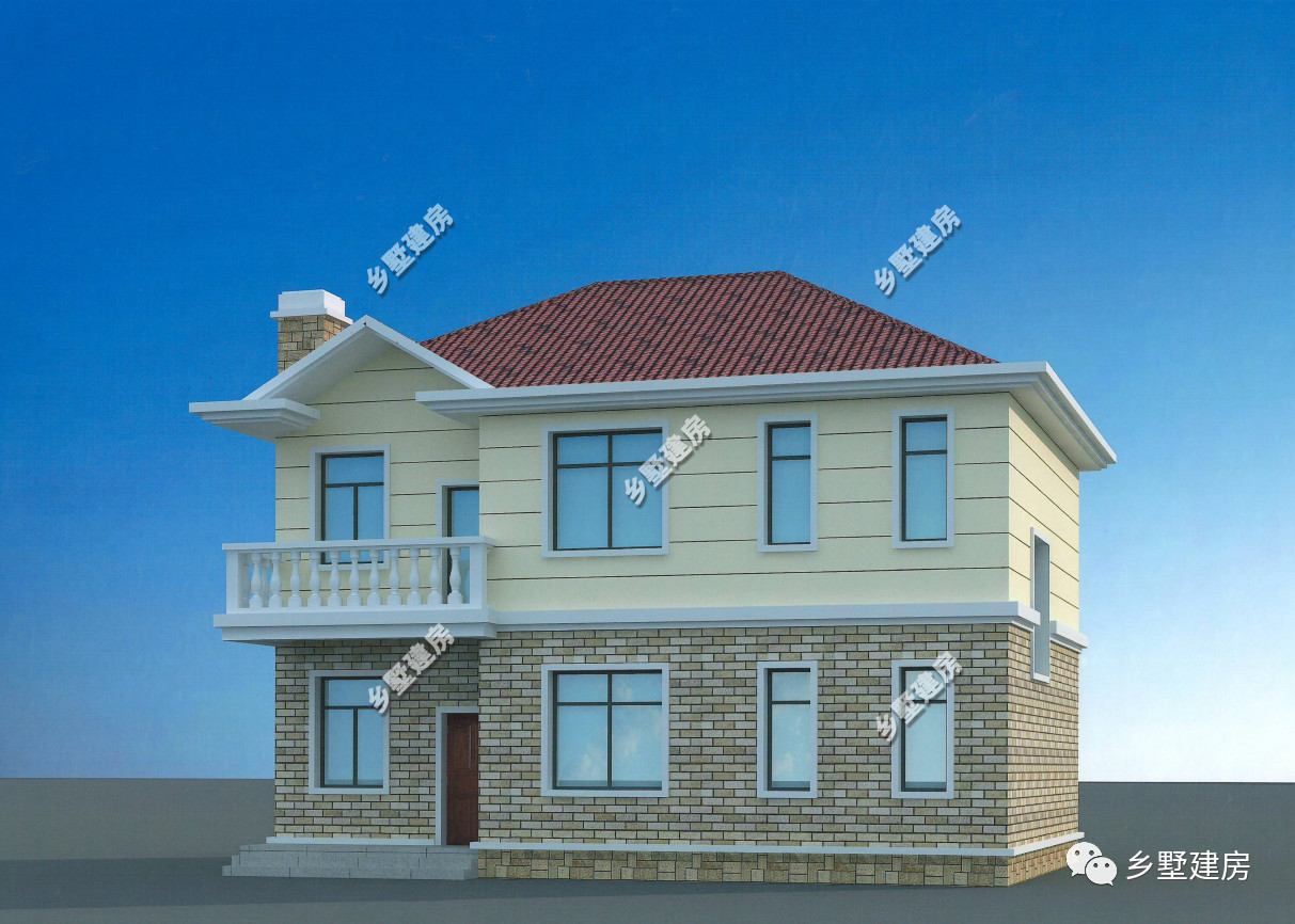 20万就能建的农村二层小别墅户型精巧实在南方北方都适用