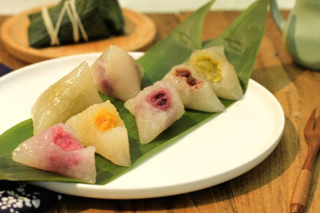 口感q弹,色彩炫丽,媲美星冰粽的五彩水晶粽,好吃不得了