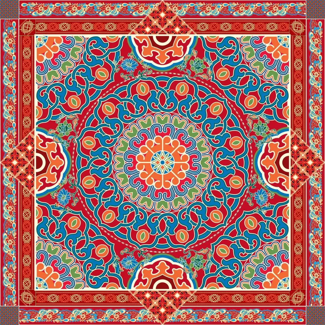 山东工艺美术学院2019毕业设计作品田鑫蒙纹万象蒙古族图案再设计与