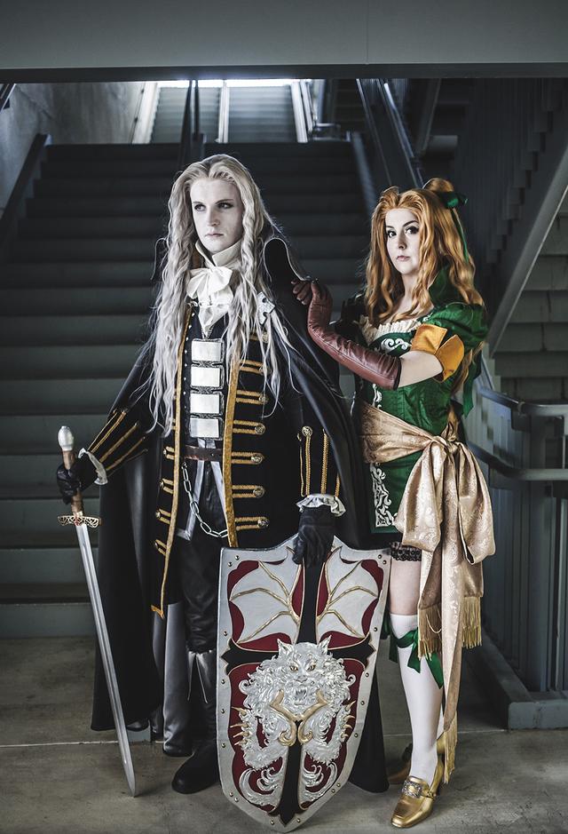 来自美国的coser扮演恶魔城角色阿鲁卡多很有几分还原度