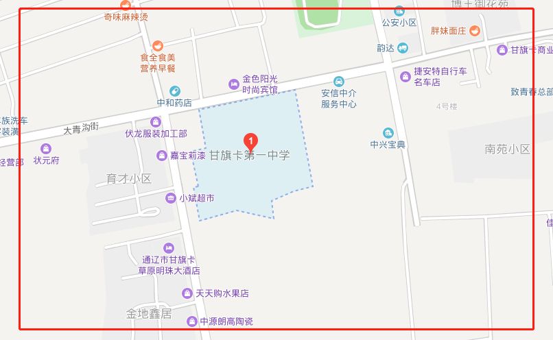 甘旗卡二中影响区域影响范围:博清华园,华丽新村,金鑫小区,甘旗卡镇