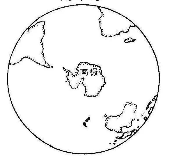 南半球地图简笔画图片