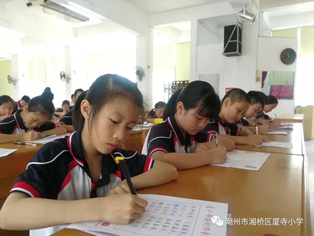 厦寺小学举办首届百人禁毒书法现场赛暨第四届书写大赛
