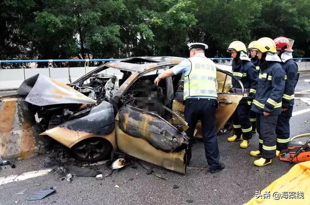 柳州胜利立交桥今晨车辆自燃驾驶人当场死亡身份已确认