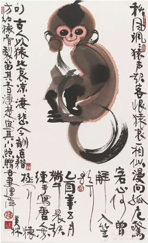 如兰分享仰望大师韩美林画猴
