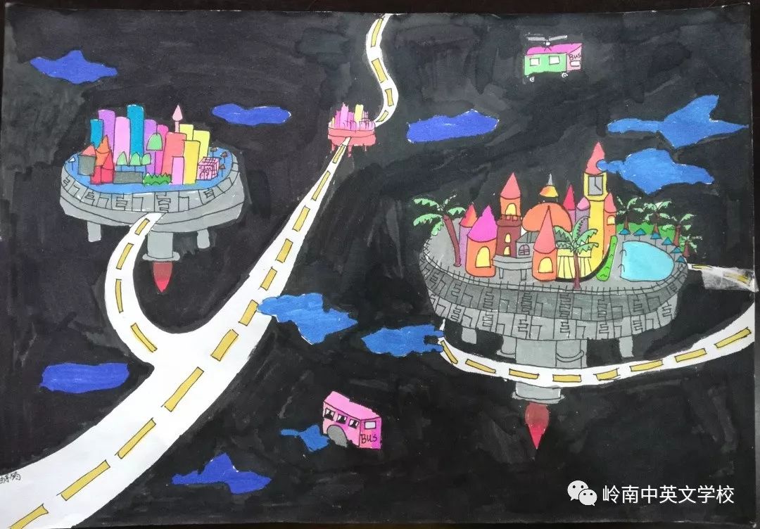 他们大胆想像,思绪飞扬,或在太空遨游,或在天空之城,又或者搭建幸福