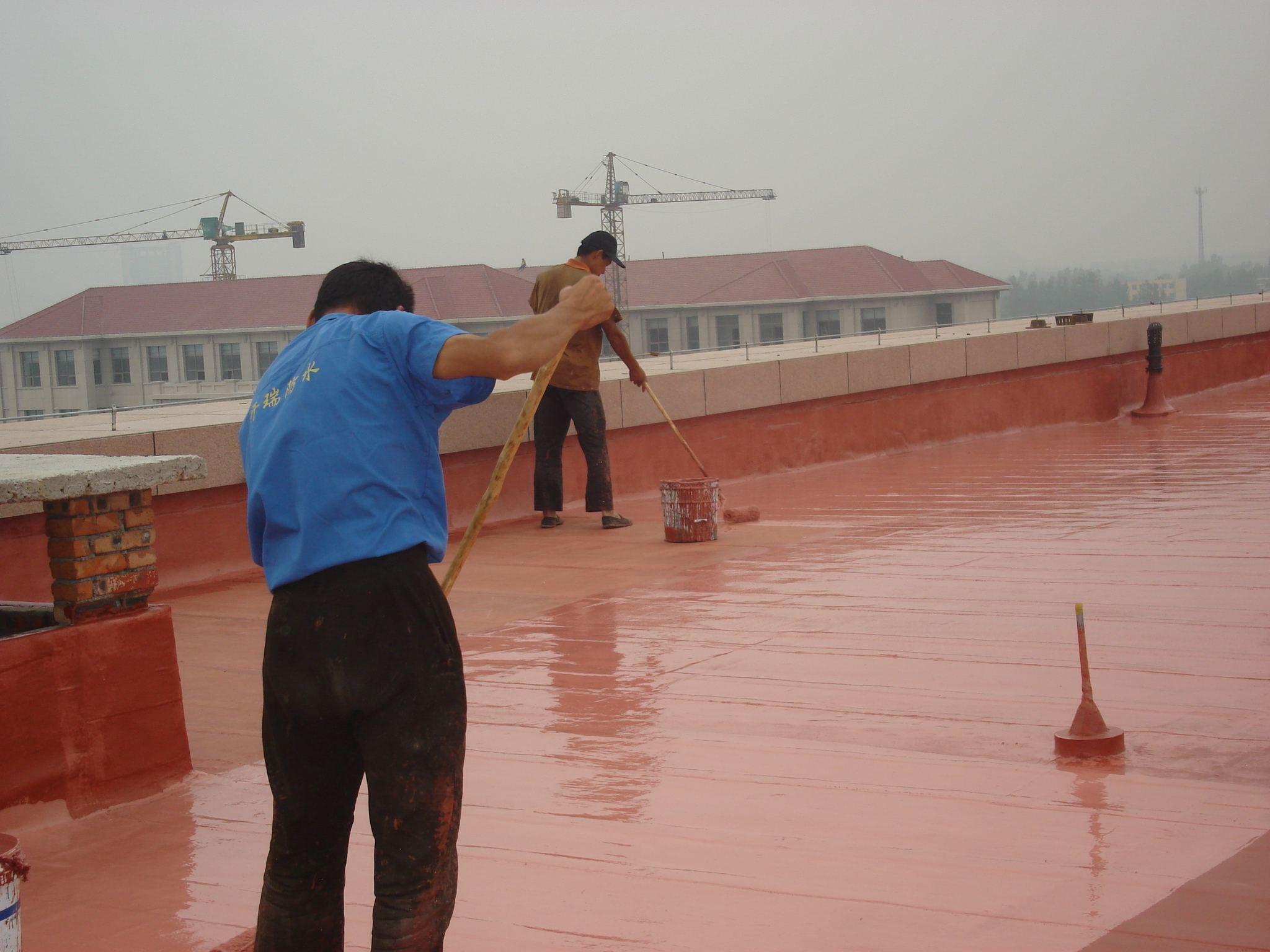 铺设挤塑泡沫板保温隔热层6,细石混泥土保护层7,铺贴饰面层▍外墙防水