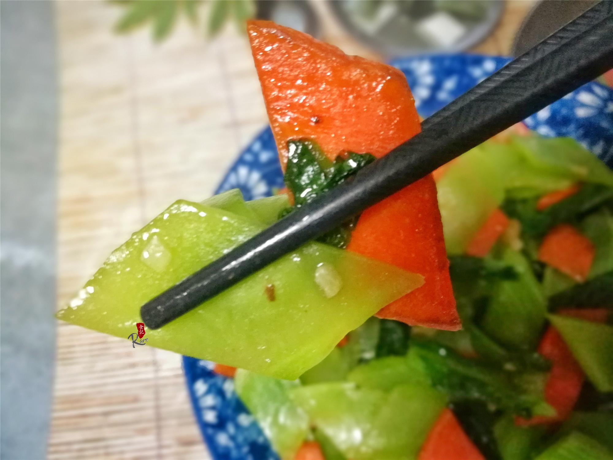 饭店那么好看的菱形切片原来这么简单学会了在家也能做好看