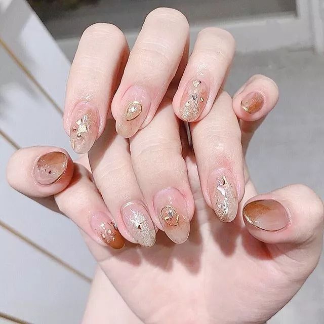 超好看的金箔美甲!仙女必备!