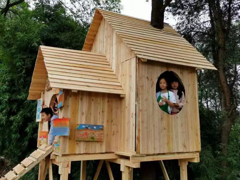自然客2019年树屋夏令营给孩子一个机会就能建造一个树屋王国