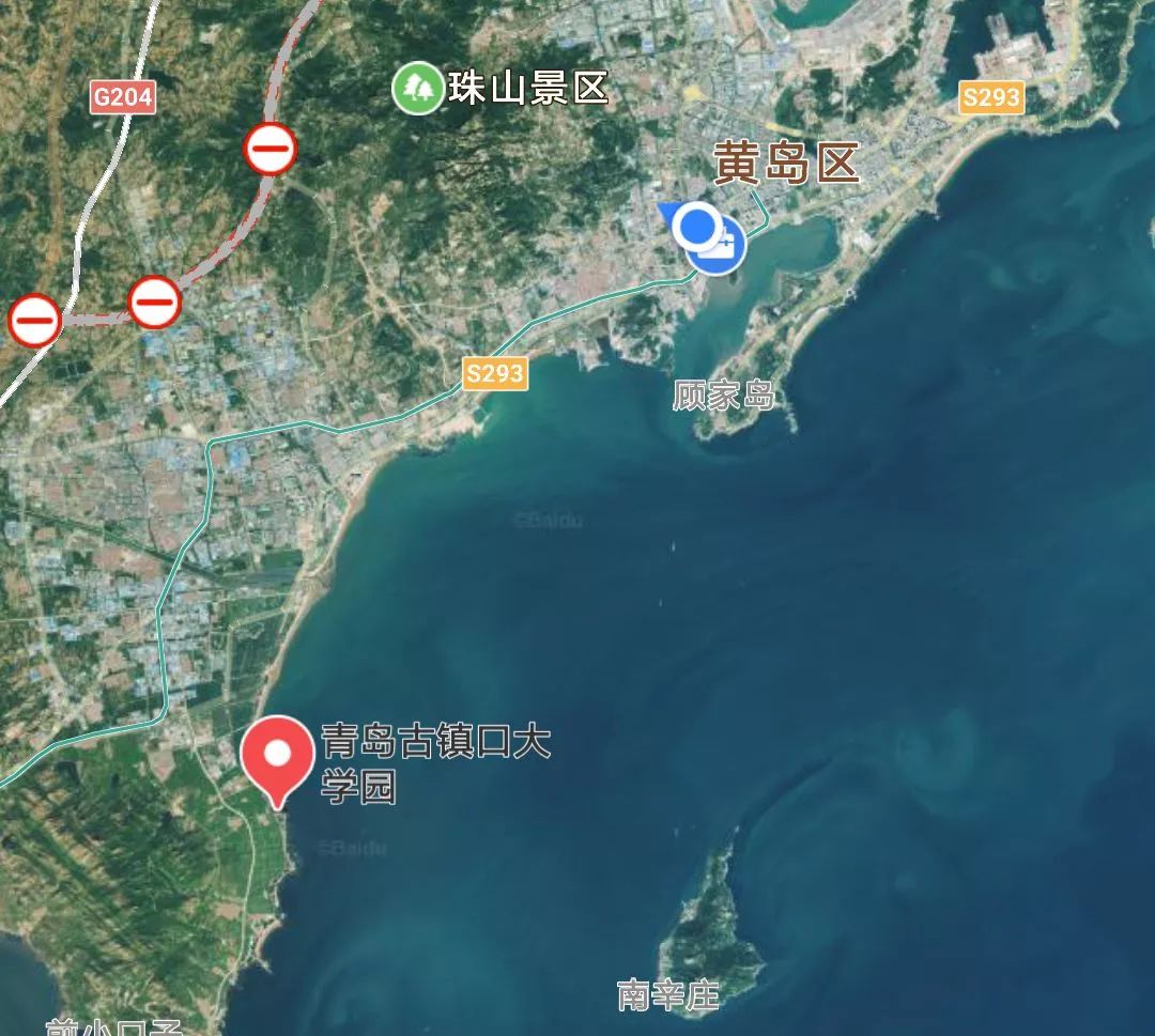 6畝北臨中國海洋大學,南至宅科路它西鄰三沙路,東至海軍路一期已經