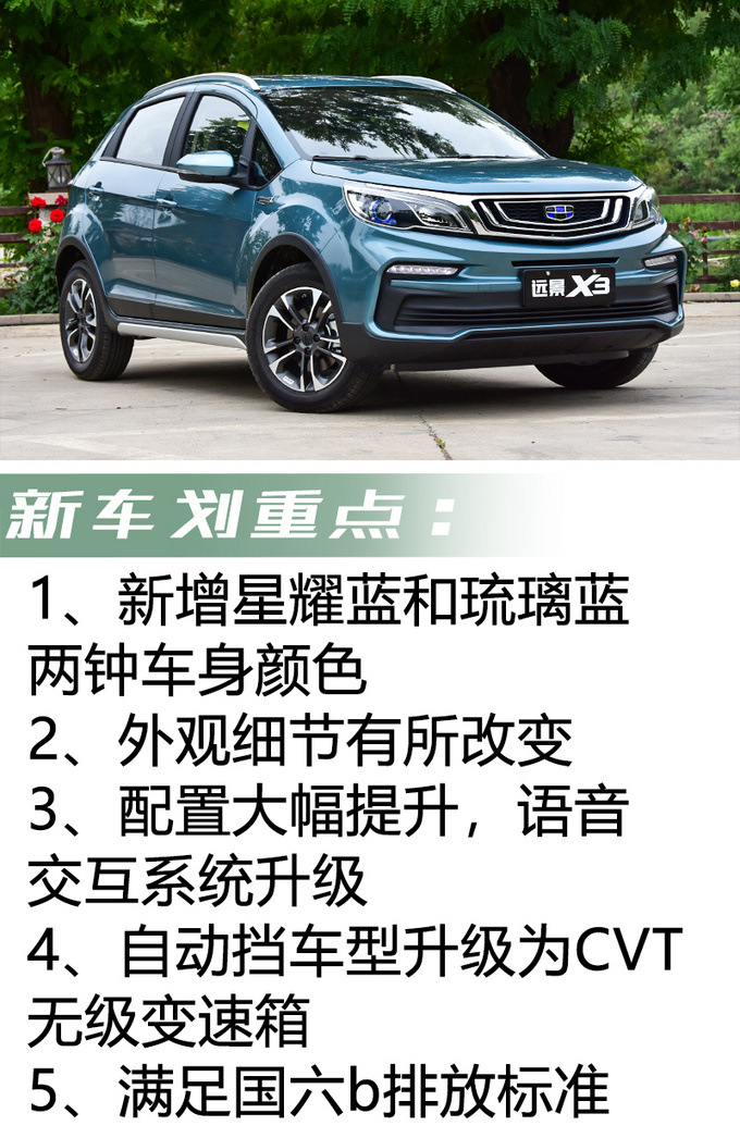 5万元的suv能有多出色?全新远景x3或能给你答案
